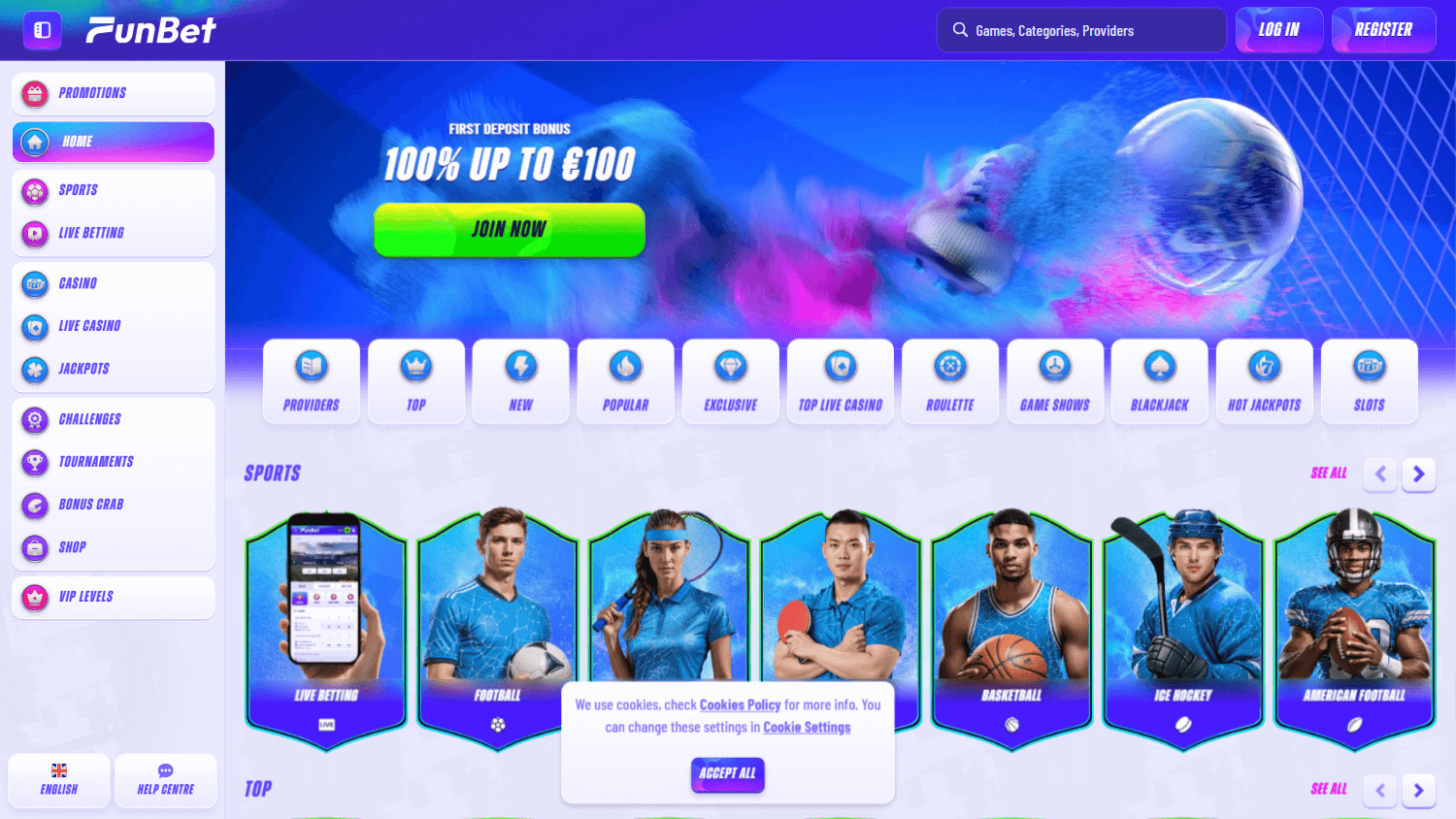 Funbet Casino Desktop screenshot